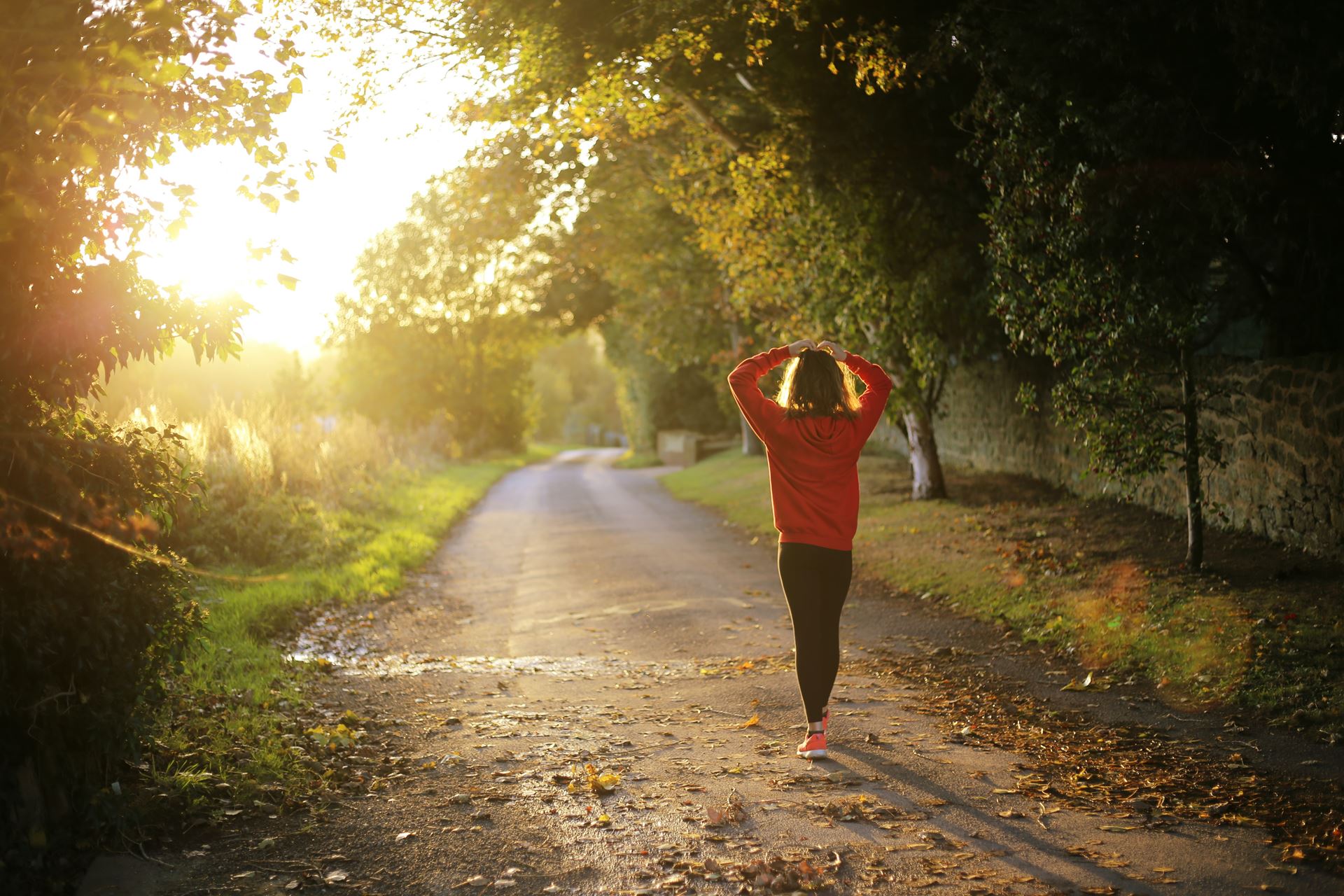 young person walking